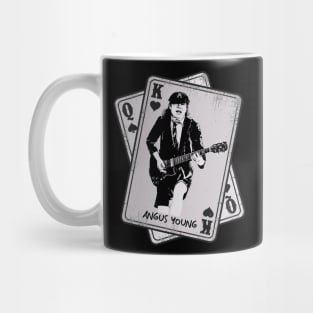 Retro Angus Young Guitarist Card Style Mug